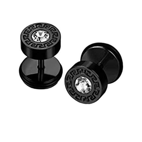 Faux gauge earrings - Picture 5 of 6